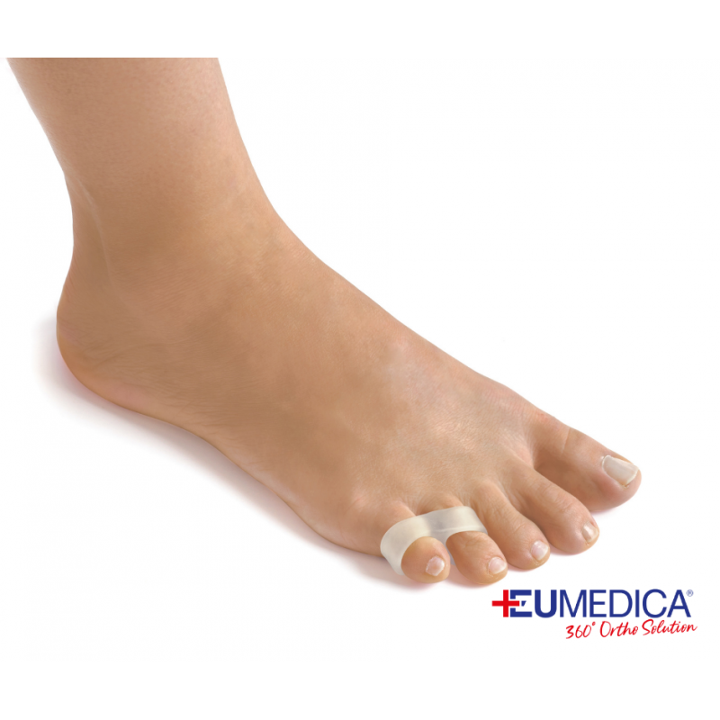 Double looped small toe separatore dita